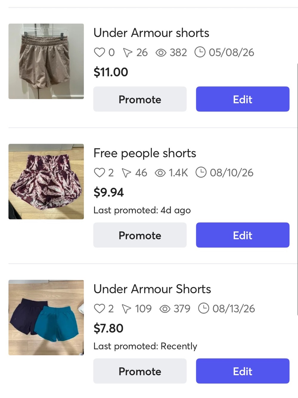 Free People Women’s Athletic Shorts